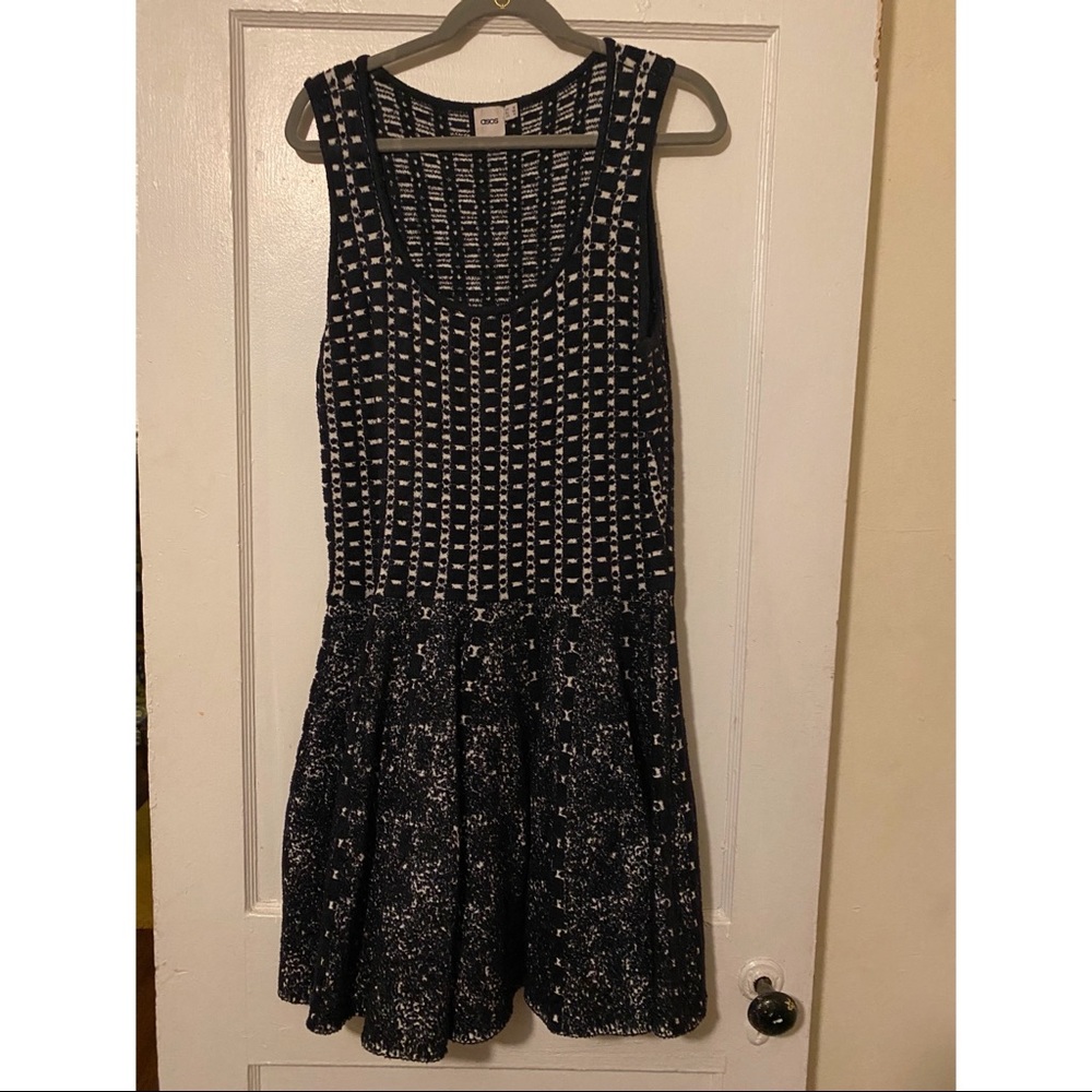ASOS Luxe Black Skater Dress